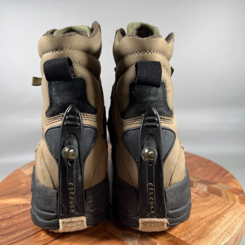 Korkers Sportsman Series Mens Wading Boots Tan Black Felt‎ Sole Size 9 US 8 UK